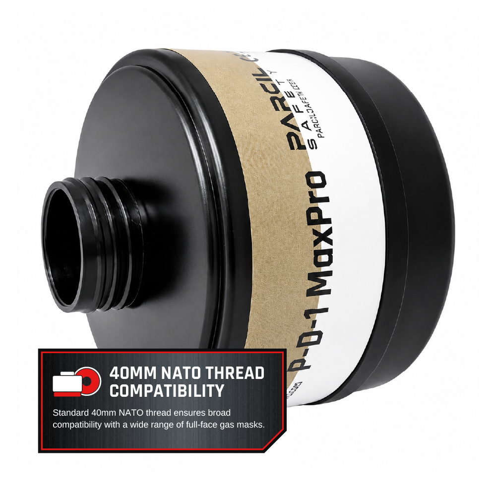 P-D-1 40MM A2P3 R Canister - Combination Organic Vapor and Particulate Filter