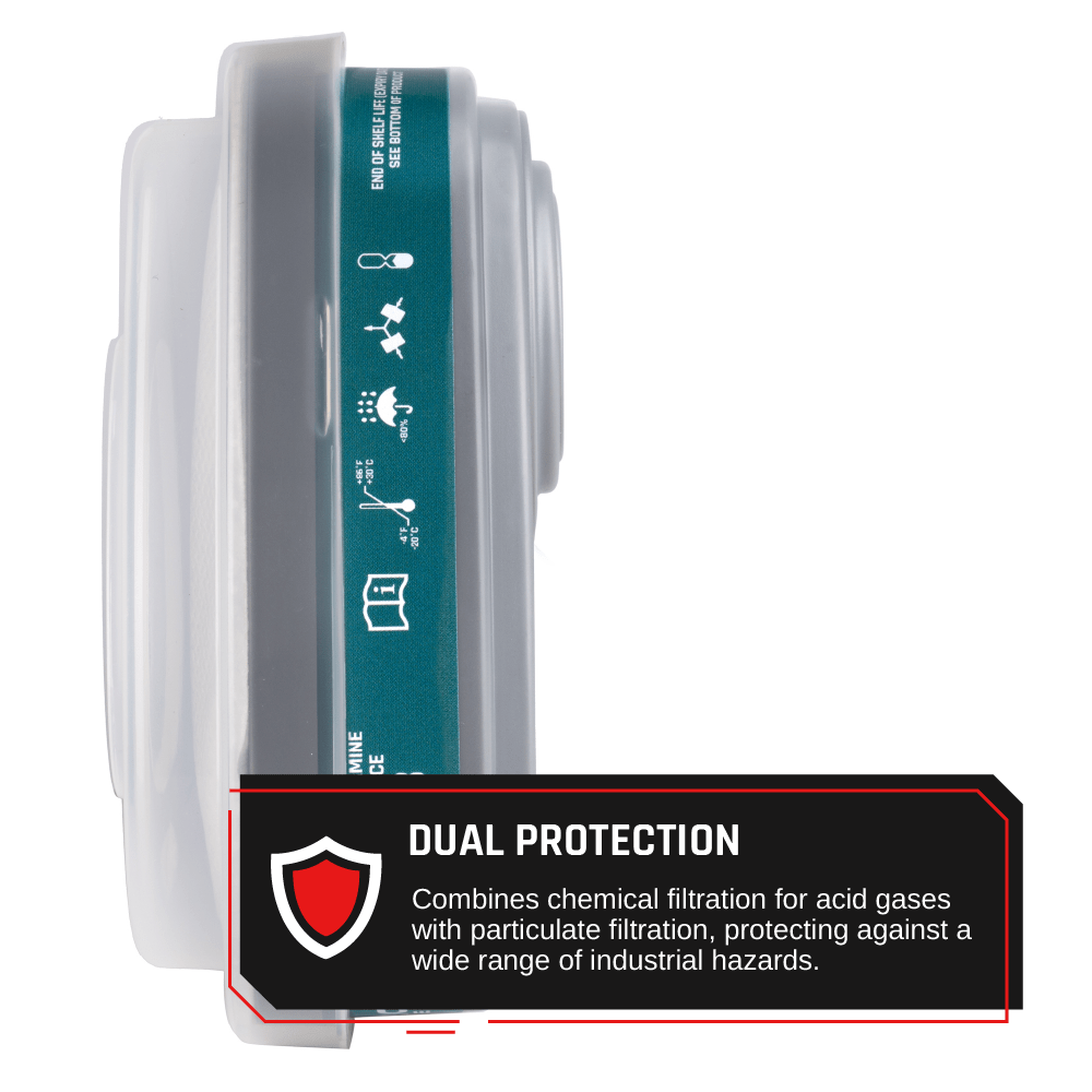 A - M - F Bayonet Cartridge with Ammonia Methylamine and Particulate Filtration Set (K1P2) - Parcil SafetyParcil Safety