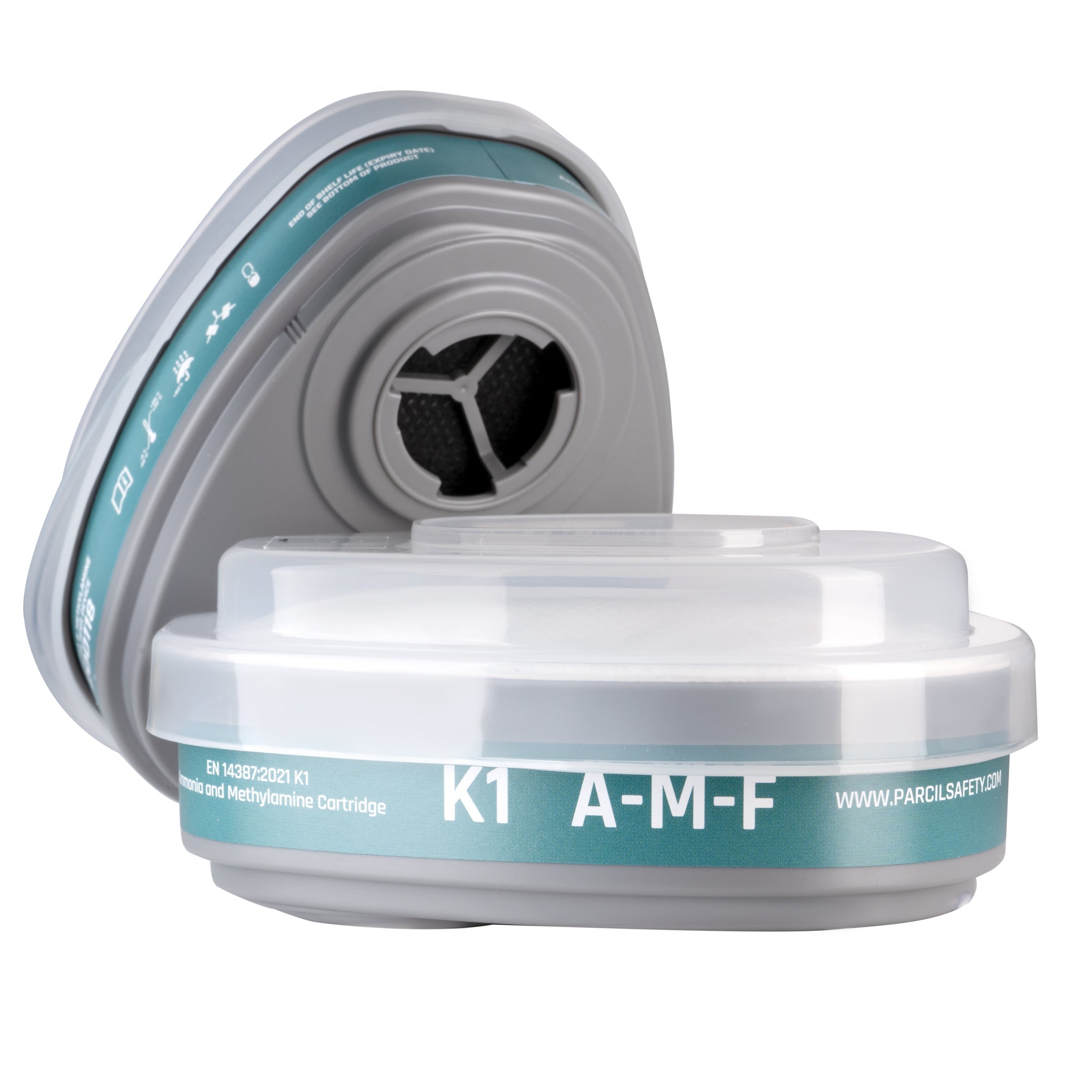 A - M - F Bayonet Cartridge with Ammonia Methylamine and Particulate Filtration Set (K1P2) - Parcil SafetyParcil Safety