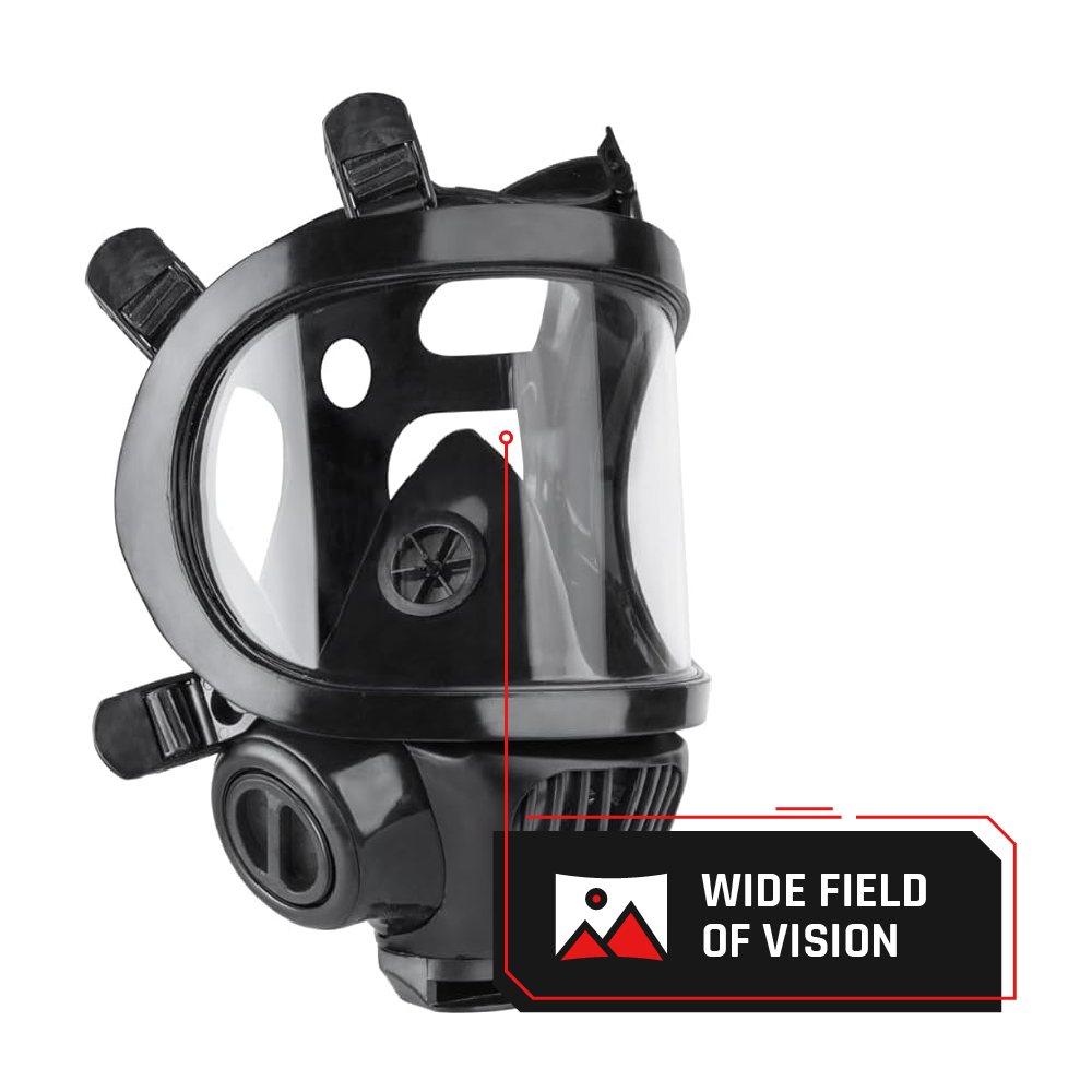 CS-100 Military Gas Mask with N-B-1 Defense Canister