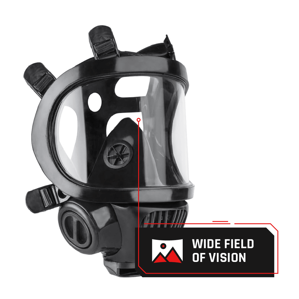 CS - 100 Military Gas Mask with N - B - 1 Defense Canister - Parcil SafetyParcil Safety