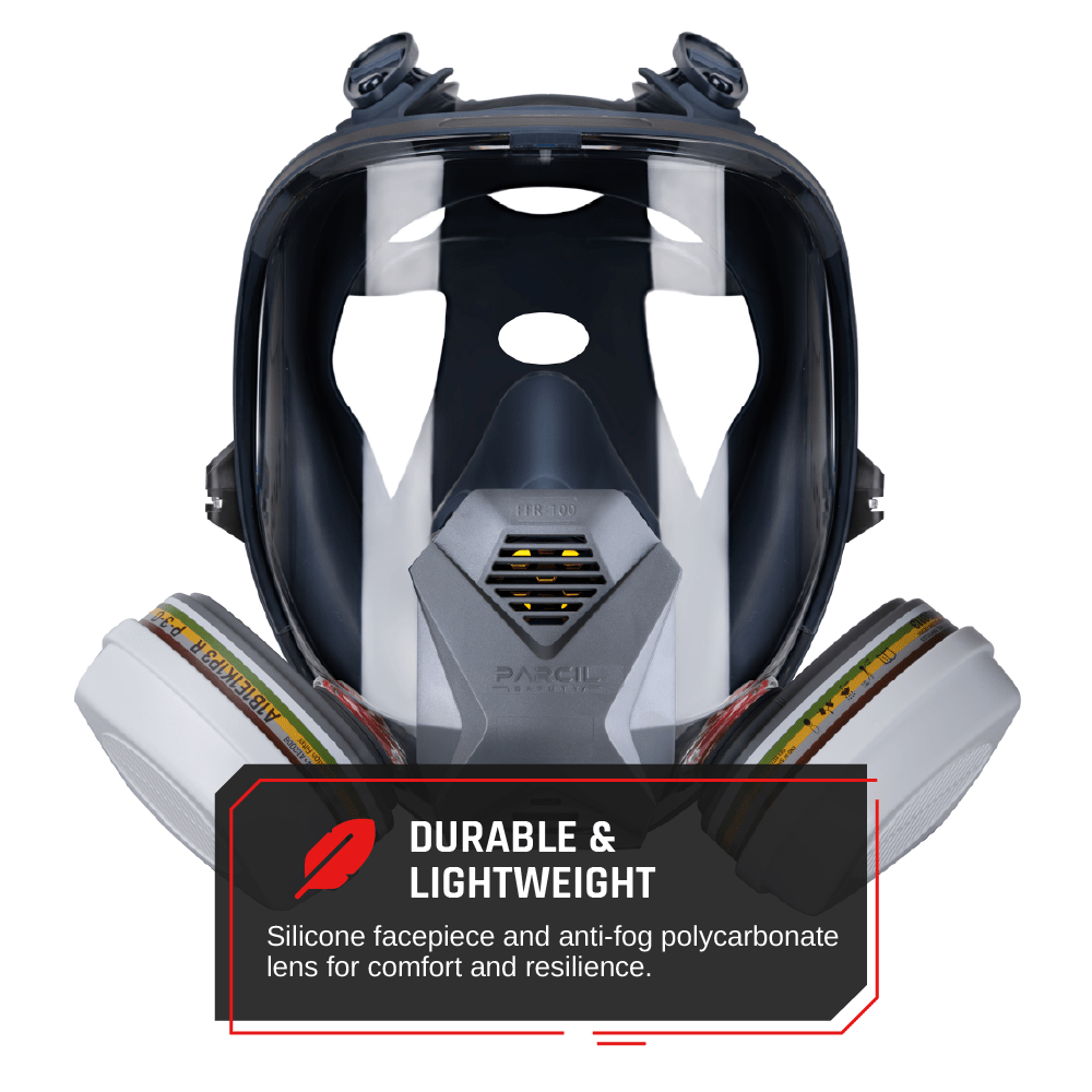 FFR - 100 Bayonet Full - Face Respirator with DualGuard A2P3 R Cartridge Set - Parcil SafetyParcil Safety