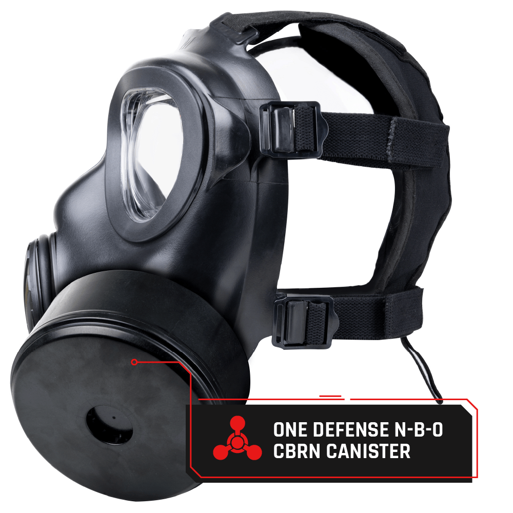 IIR - 100 NATO CBRN Recon Military Tactical Gas Mask with Canteen and N - B - 0 40mm NATO CBRN Defense Canister - Parcil SafetyGas MasksGas MasksParcil Safety