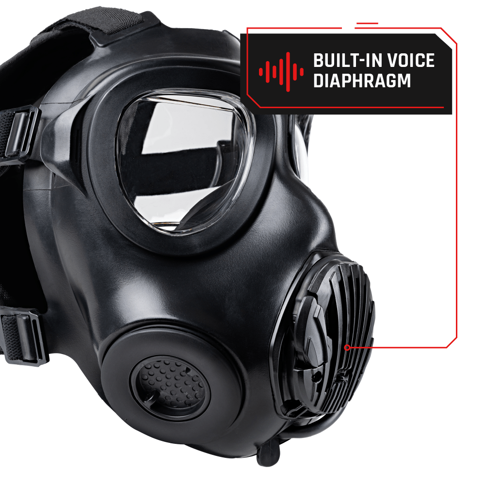 IIR - 100 NATO CBRN Recon Military Tactical Gas Mask with Canteen and N - B - 0 40mm NATO CBRN Defense Canister - Parcil SafetyGas MasksGas MasksParcil Safety