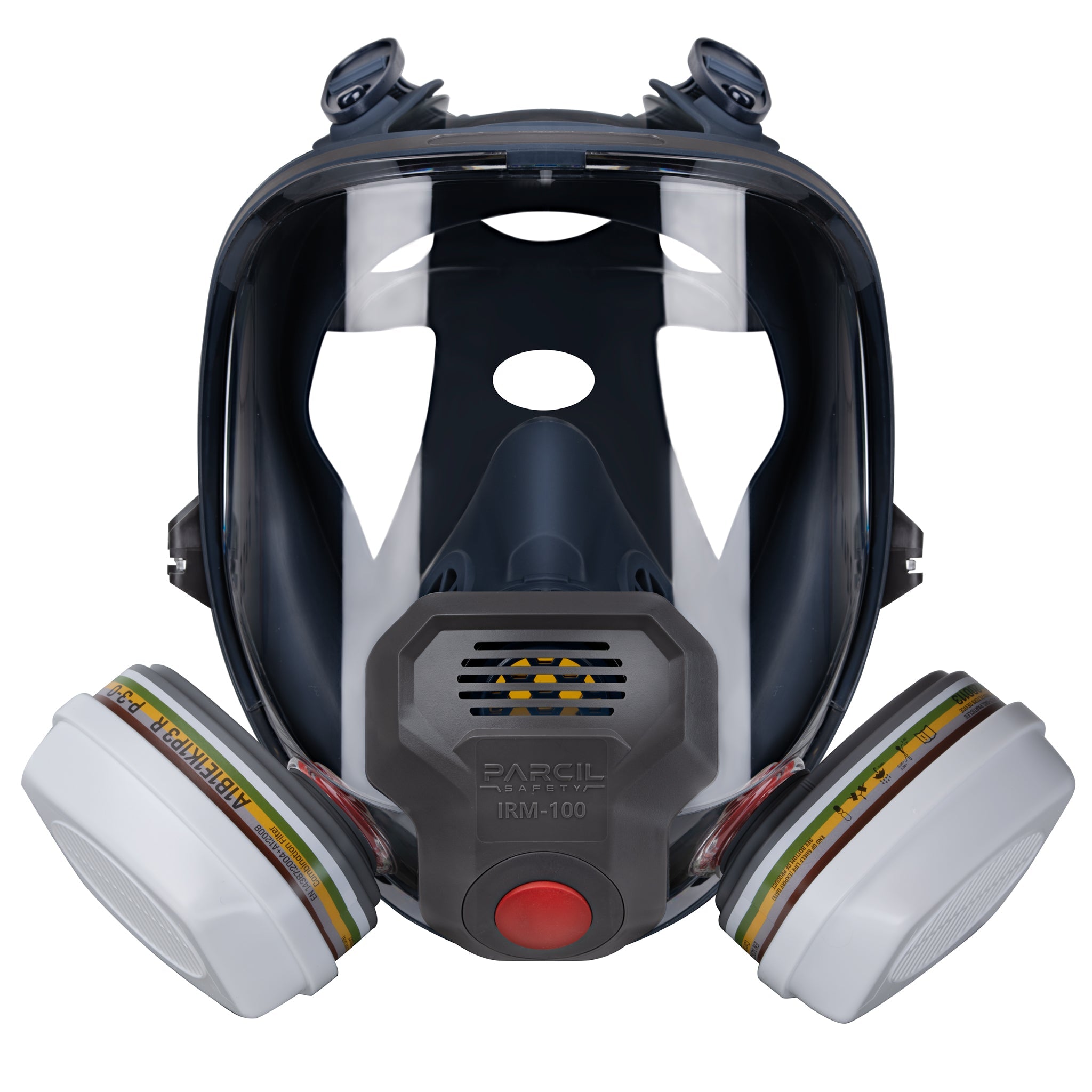 IRM - 100 Industrial Full - Face Respirator with P - 3 - 0 ABEK1P3 Combination Cartridge Set - Parcil SafetyParcil Safety