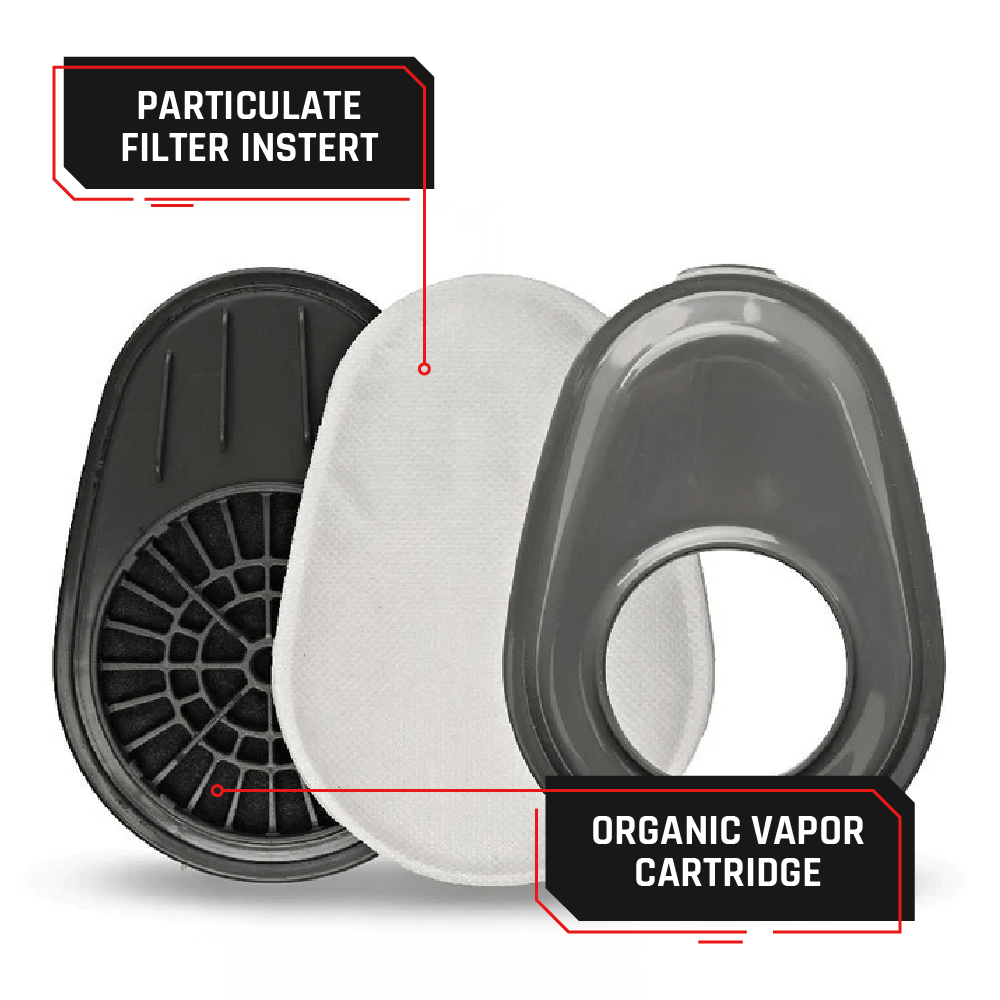 P - A - 3 Bayonet Cartridge with A1 Organic Vapor (OV) P2 Particulate Filtration - Parcil SafetyFiltersFiltersParcil Safety