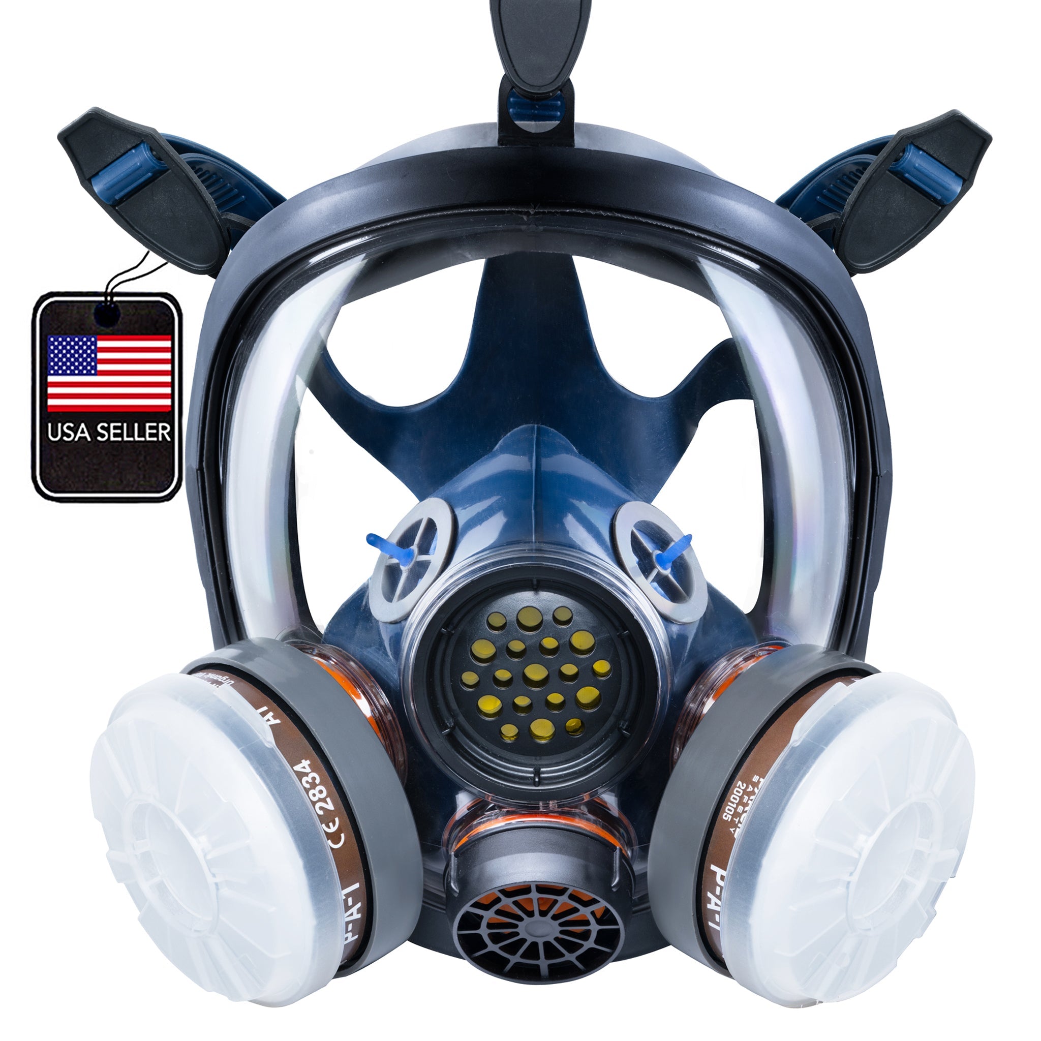 PD - 100 Full - Face Air Purifying Respirator (APR) with A1 Organic Vapor (OV) with P2 Particulate Filter Canister - Parcil SafetyRespiratorsRespiratorsParcil Safety