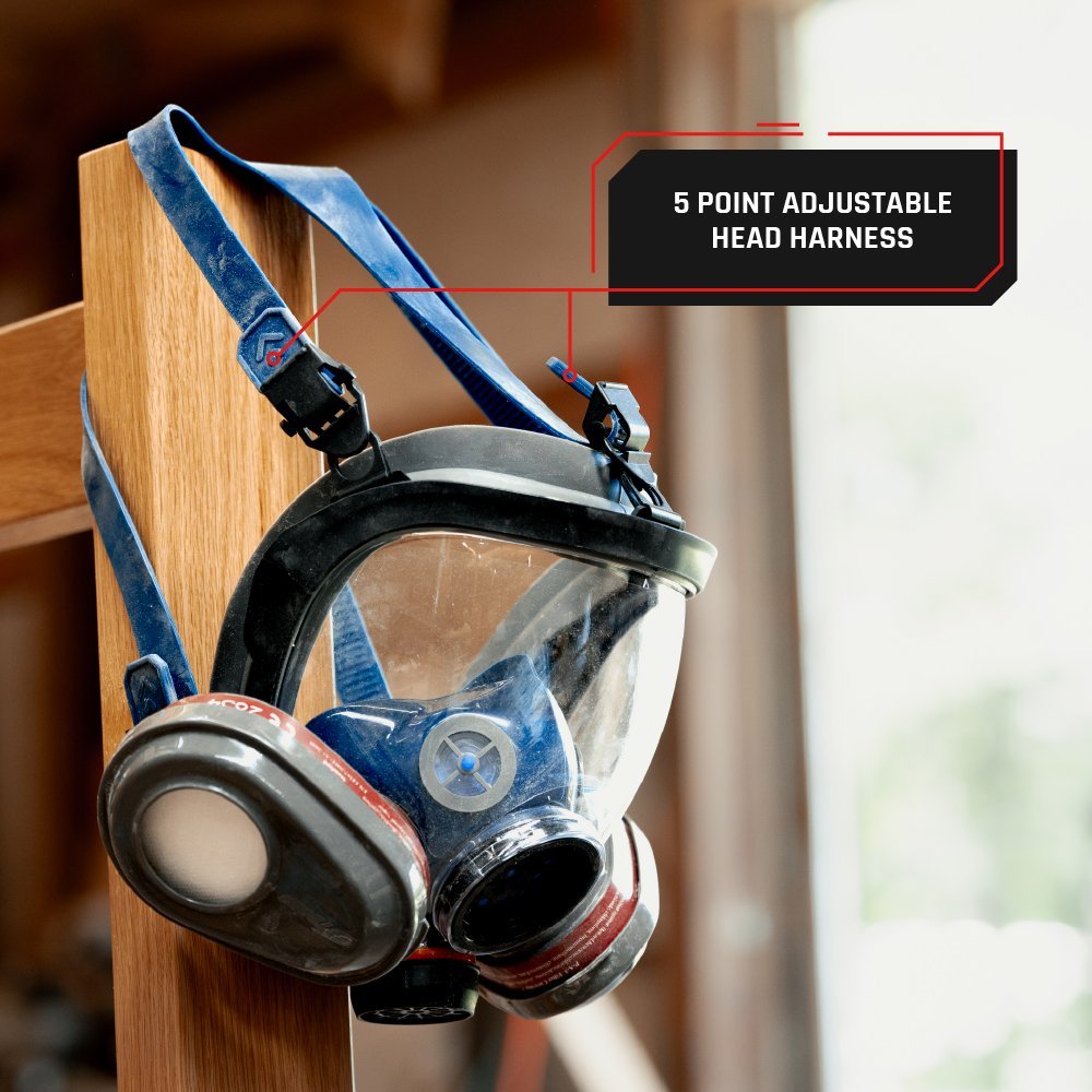 PD - 101 Full - Face Industrial Air Purifying Respirator (APR) with A1 Organic Vapor (OV) with P2 Particulate Filter Canister - Parcil SafetyRespiratorsRespiratorsParcil Safety
