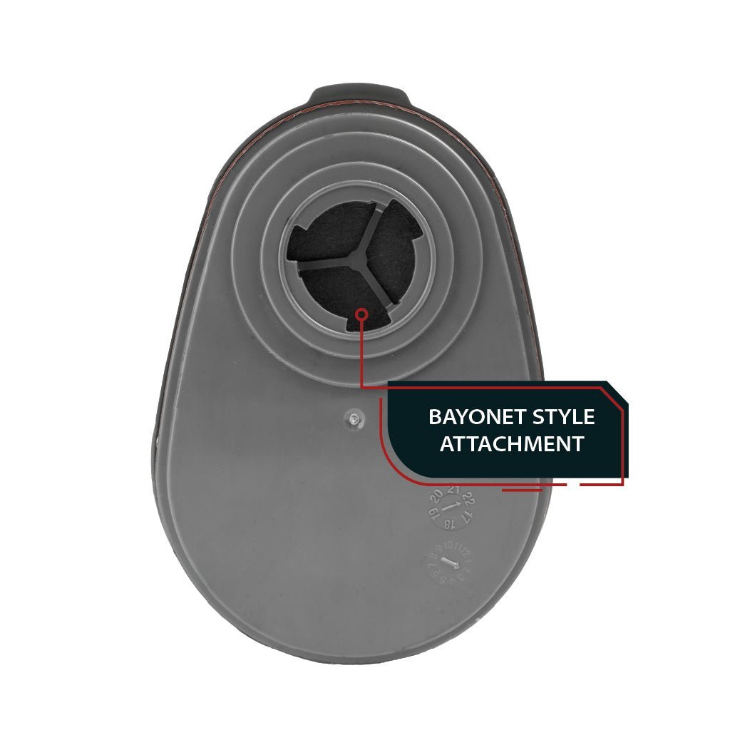 PD - 101 Light Amber Tinted Full Face Respirator Gas Mask with A1 Organic Vapor (OV) with P2 Particulate Filter Canister - Parcil SafetyRespiratorsRespiratorsParcil Safety