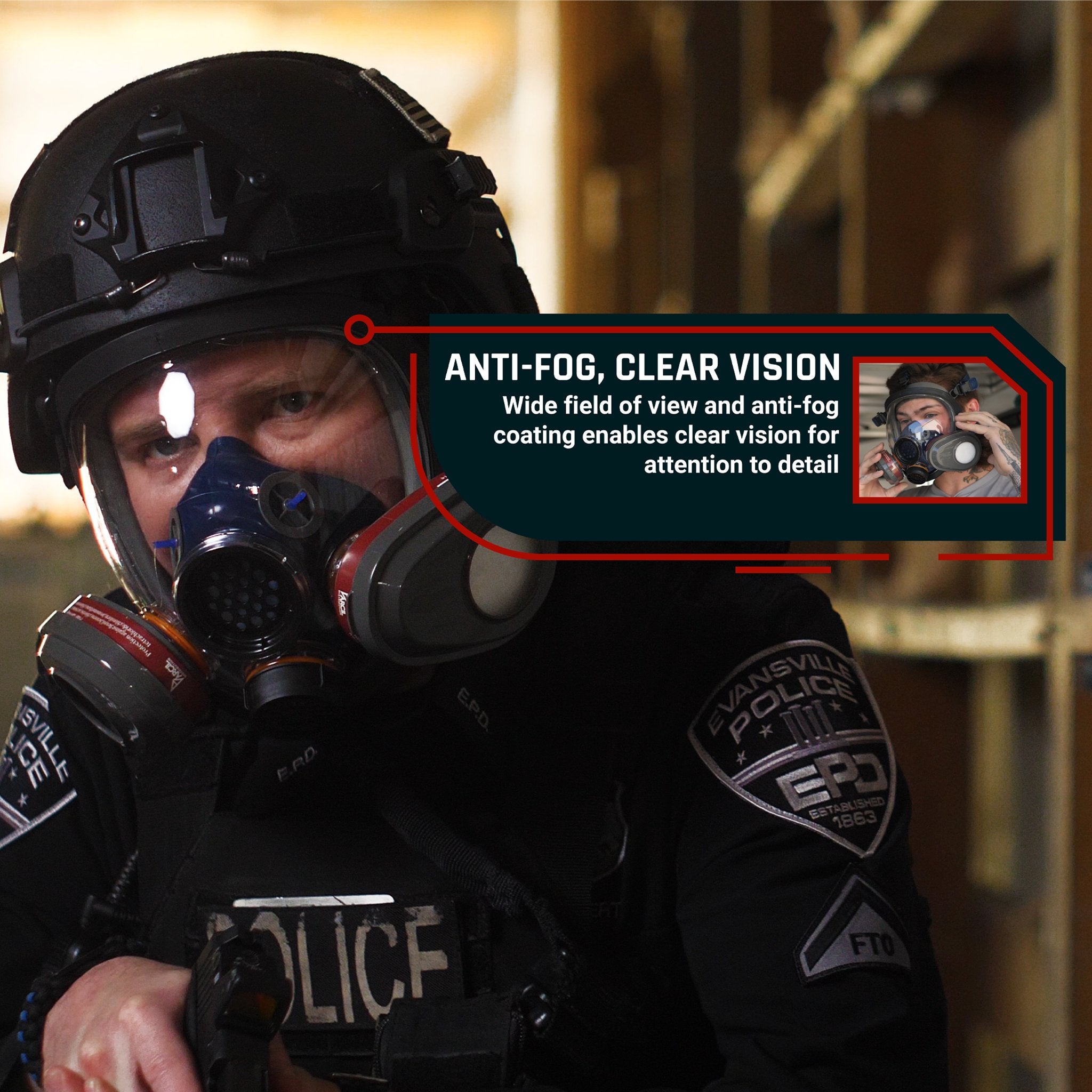 PD - 101 Organic Vapor Air Purifying Respirator Mask - FREE PD - 452 Emergency Fire Extinguisher Blanket! - Parcil