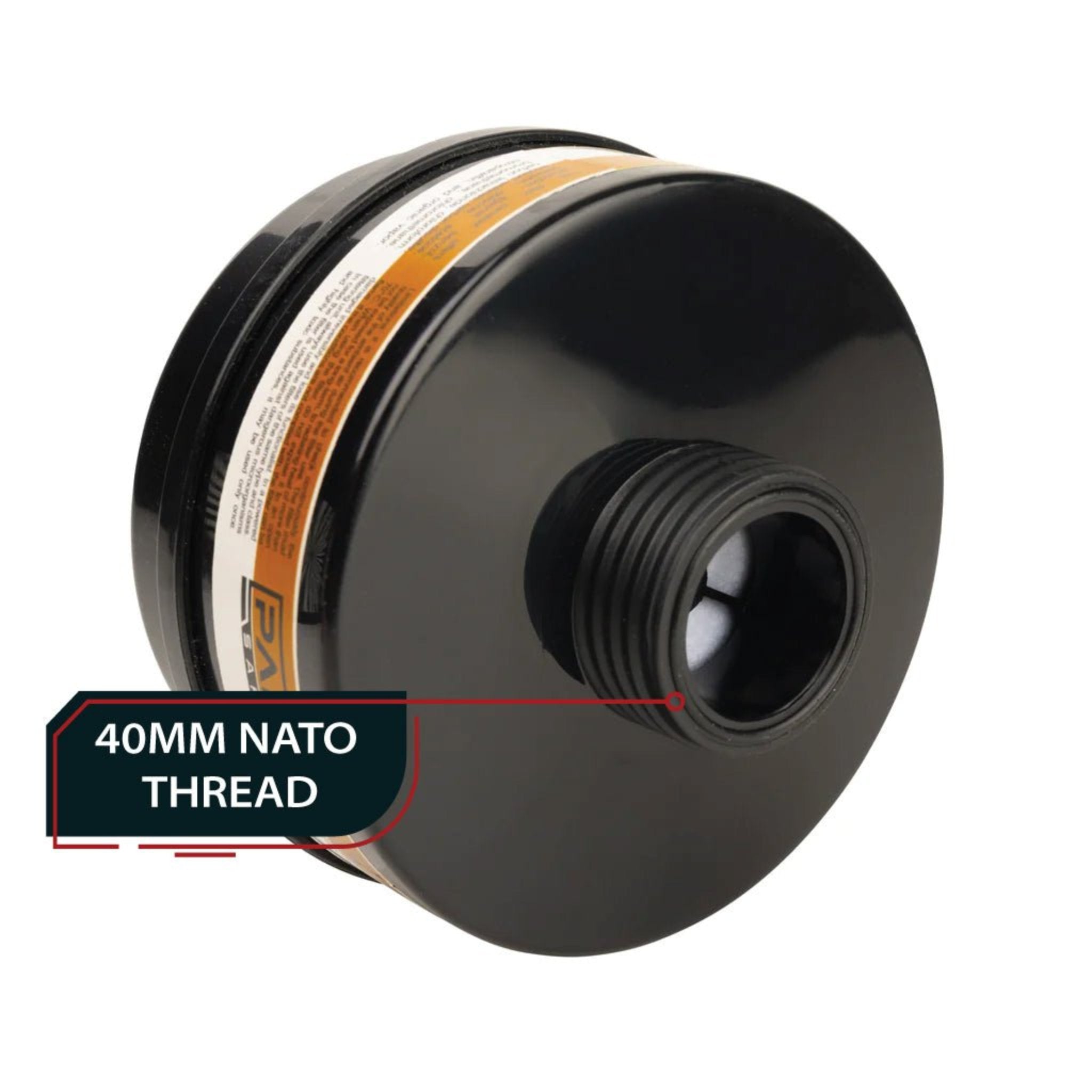 PRE - ORDER P - D - 1 40 MM A2P3 R Canister - Combination Organic Vapor and Particulate Filter - Parcil Safety Filters