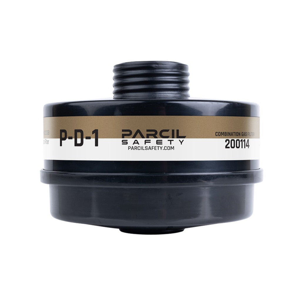 PRE - ORDER P - D - 1 40 MM A2P3 R Canister - Combination Organic Vapor and Particulate Filter - Parcil Safety