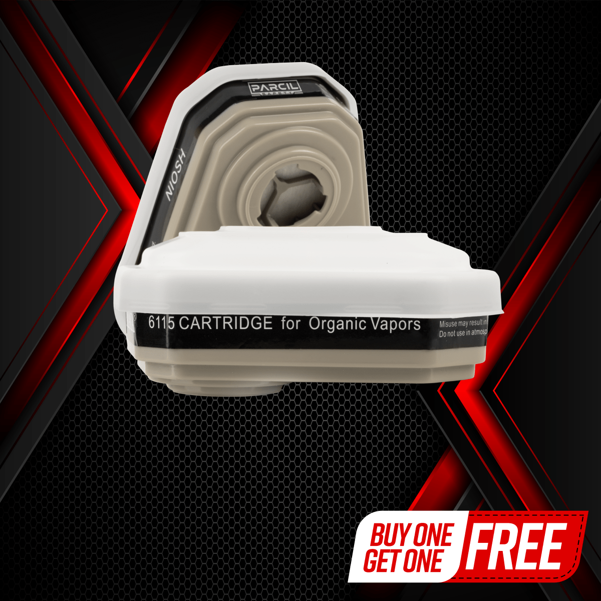 ProGuard OV/P95 Organic Vapor Bayonet Cartridge with Particulate P95 Filtration - NIOSH Approved - Parcil SafetyFiltersFiltersParcil Safety