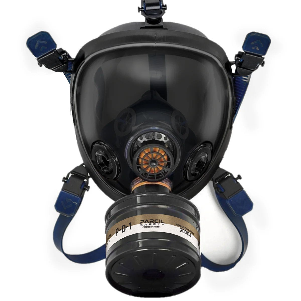 ST - 100X Smoke Black Tinted Full Face Respirator Gas Mask front side