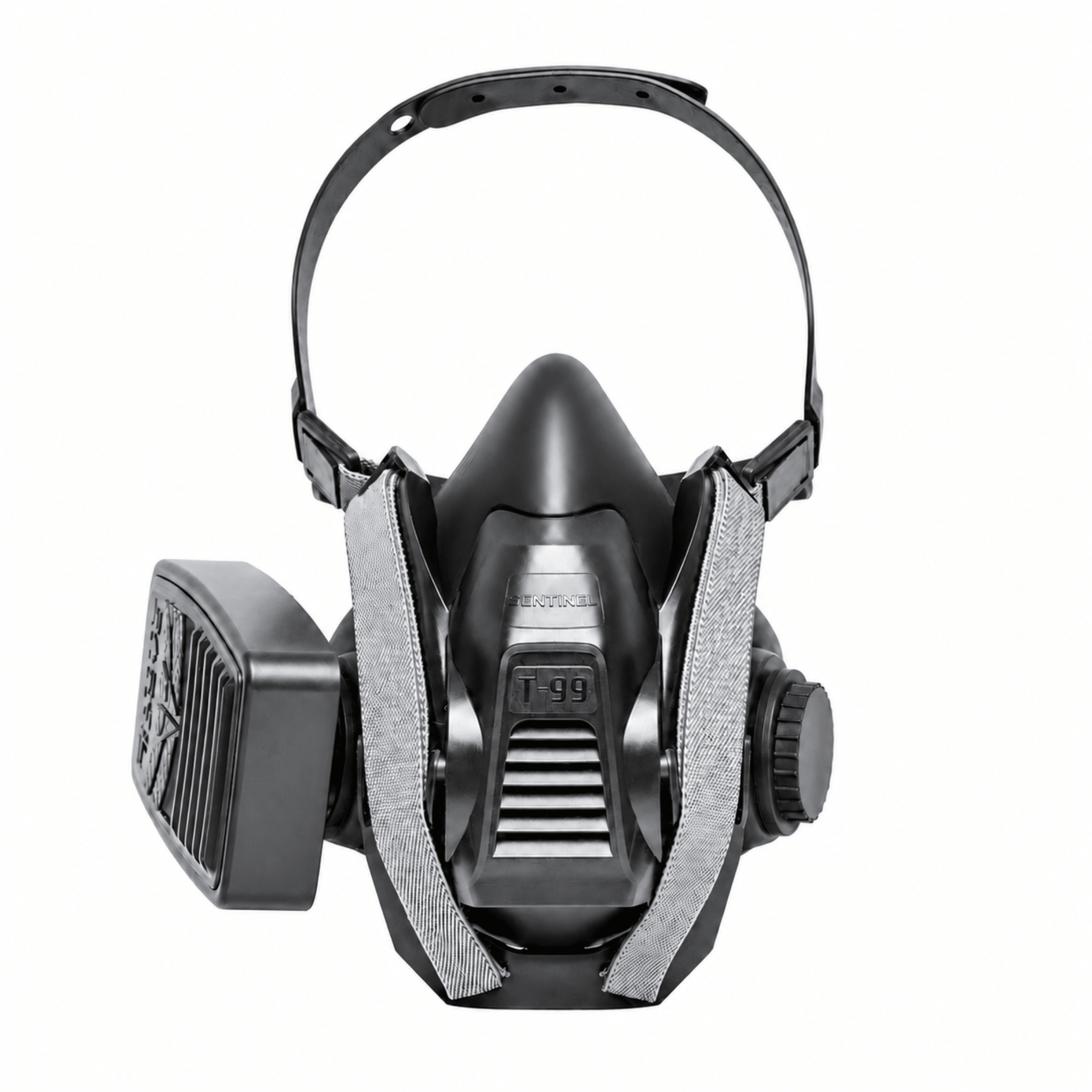 T-99 Sentinel Tactical Half Face Respirator with T-P-3 Low-Profile Cartridges - Parcil SafetyParcil Safety