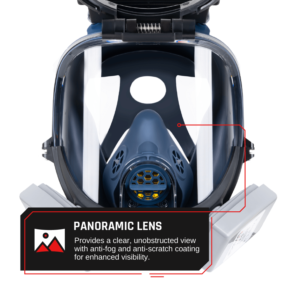 WF - 100 Welding & Grinding Industrial Full - Face Respirator with O - A - X Cartridge - Parcil SafetyParcil Safety