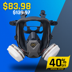 FFR-100 Bayonet Full-Face Respirator with DualGuard A2P3 R Cartridge Set Image