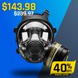 NB-100 Tactical Gas Mask - Full Face Respirator with 40mm N-B-1 Defense Filter Image