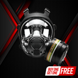NB-100 Tactical Gas Mask - Full Face Respirator with 40mm N-B-1 Defense Filter Image