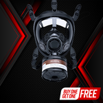 ST-100X Clear Full-Face Survival Gas Mask with A2P3 R Organic Vapor and Particulate Protection Image
