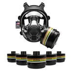 5 DefensePro N-B-1 Filter Canisters - FREE NB-100 Tactical Gas Mask! Image