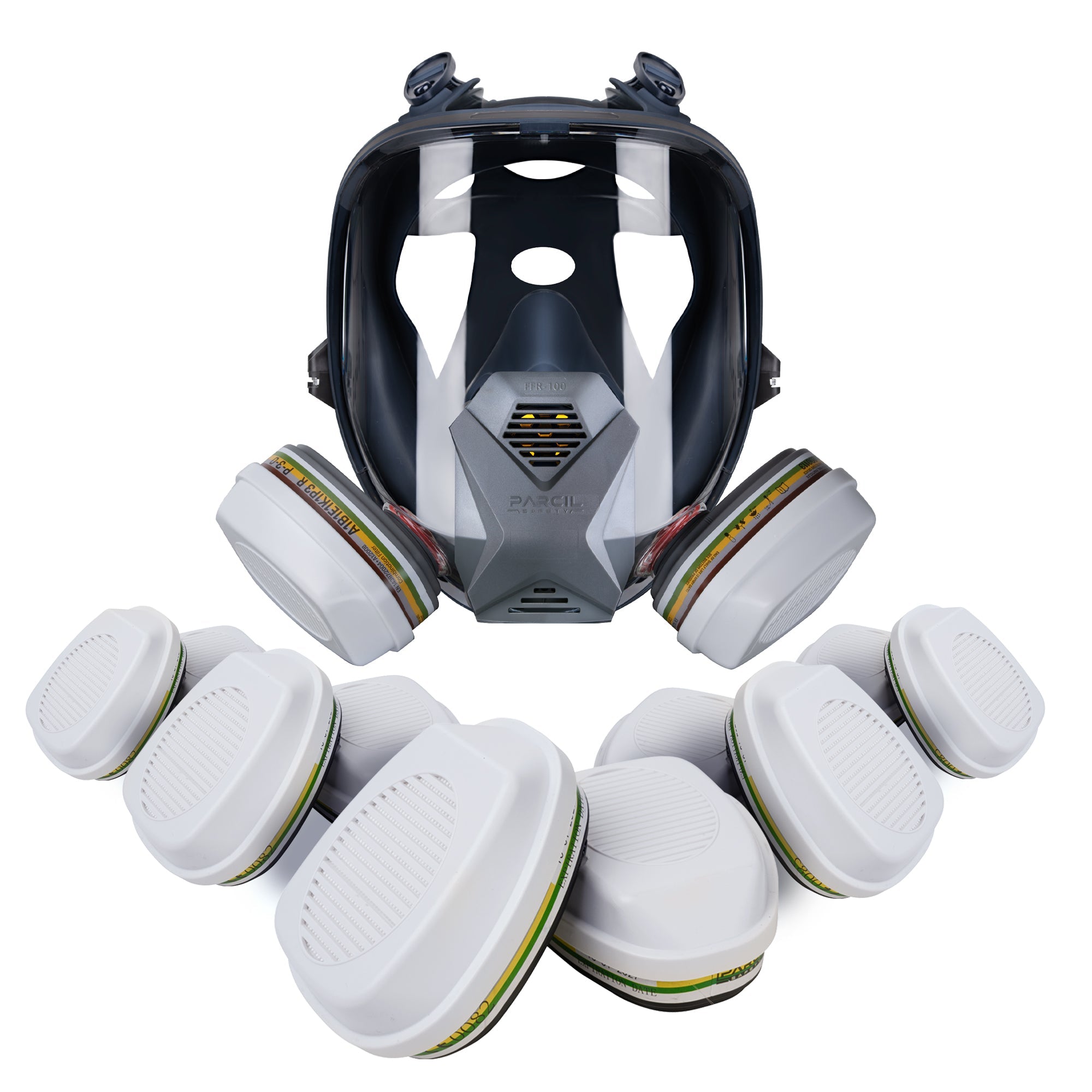 5 DualGuard Organic Vapor Particulate Filter Cartridge Sets - FREE FFR - 100 Industrial Respirator Mask! - Parcil SafetyParcil Safety