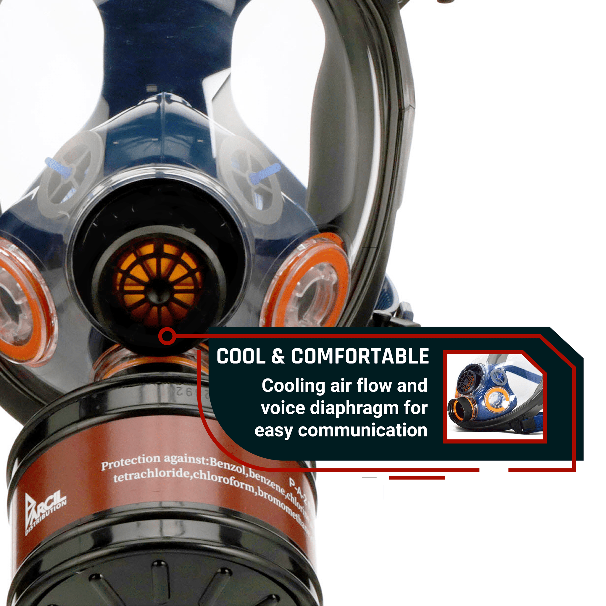 7 P - D - 1 Organic Vapor Particulate Filter Canisters - FREE ST - 100X Survival Gas Mask! - Parcil SafetyBundle DealsBundle DealsParcil Safety