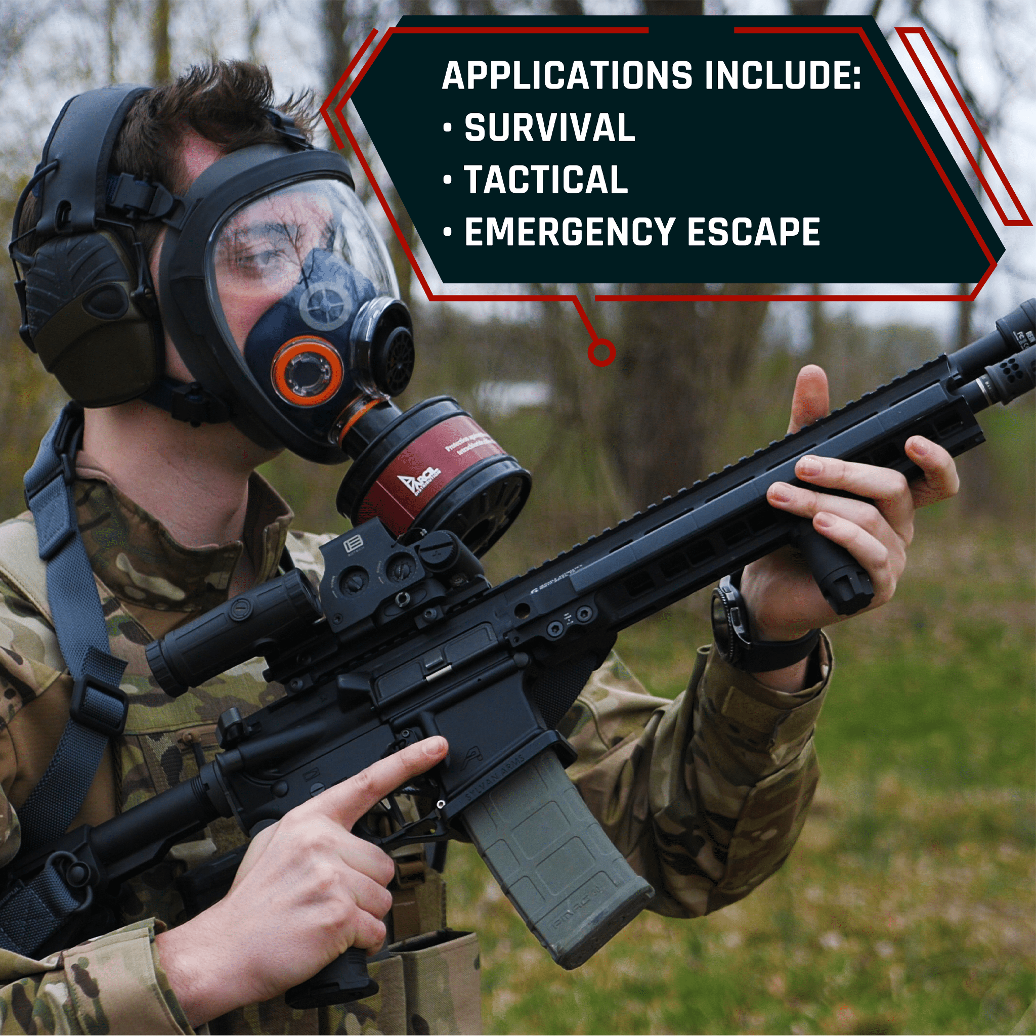 7 P - D - 1 Organic Vapor Particulate Filter Canisters - FREE ST - 100X Survival Gas Mask! - Parcil SafetyBundle DealsBundle DealsParcil Safety