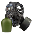 IIR-100 NATO CBRN Recon Military Tactical Gas Mask with Canteen and N-B-0 40mm NATO CBRN Defense Canister Image