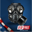 IIR-100 NATO CBRN Recon Military Tactical Gas Mask with N-B-0 40mm NATO CBRN Defense Canister Image