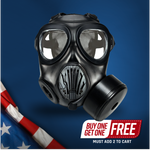 IIR-100 NATO CBRN Recon Military Tactical Gas Mask with N-B-0 40mm NATO CBRN Defense Canister Image