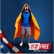Adult Fire Escape Cape - FEC-100 Large Silicone Coated Fire Resistant Blanket Image