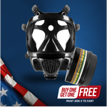 CS-100  Military Gas Mask with N-B-1 Defense Canister Image