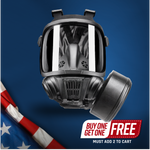 CS-101 Military CBRN Gas Mask with N-B-0 Defense Canister Image