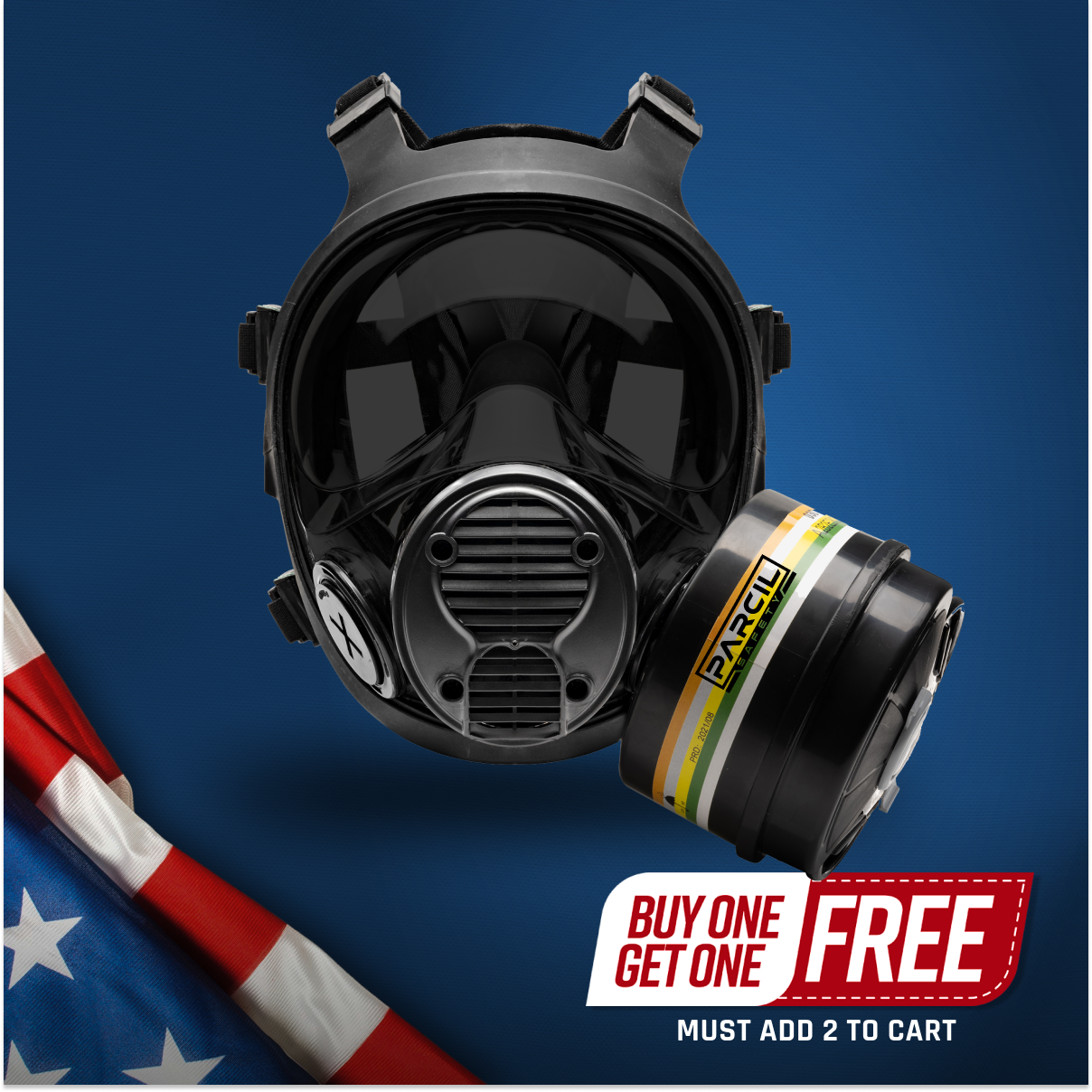 NB-100 Tactical Respirator Mask - Full Face Respirator with 40mm N-B-1 Defense Filter