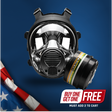 NB-100 Tactical Respirator Mask - Full Face Respirator with 40mm N-B-1 Defense Filter Image