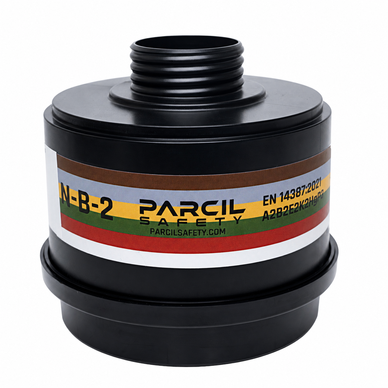 N-B-2 Advanced Multi-Gas & Mercury Vapor Protection 40mm Canister A2B2E2K2HgP3 R - Fits NATO 40mm Gas Masks