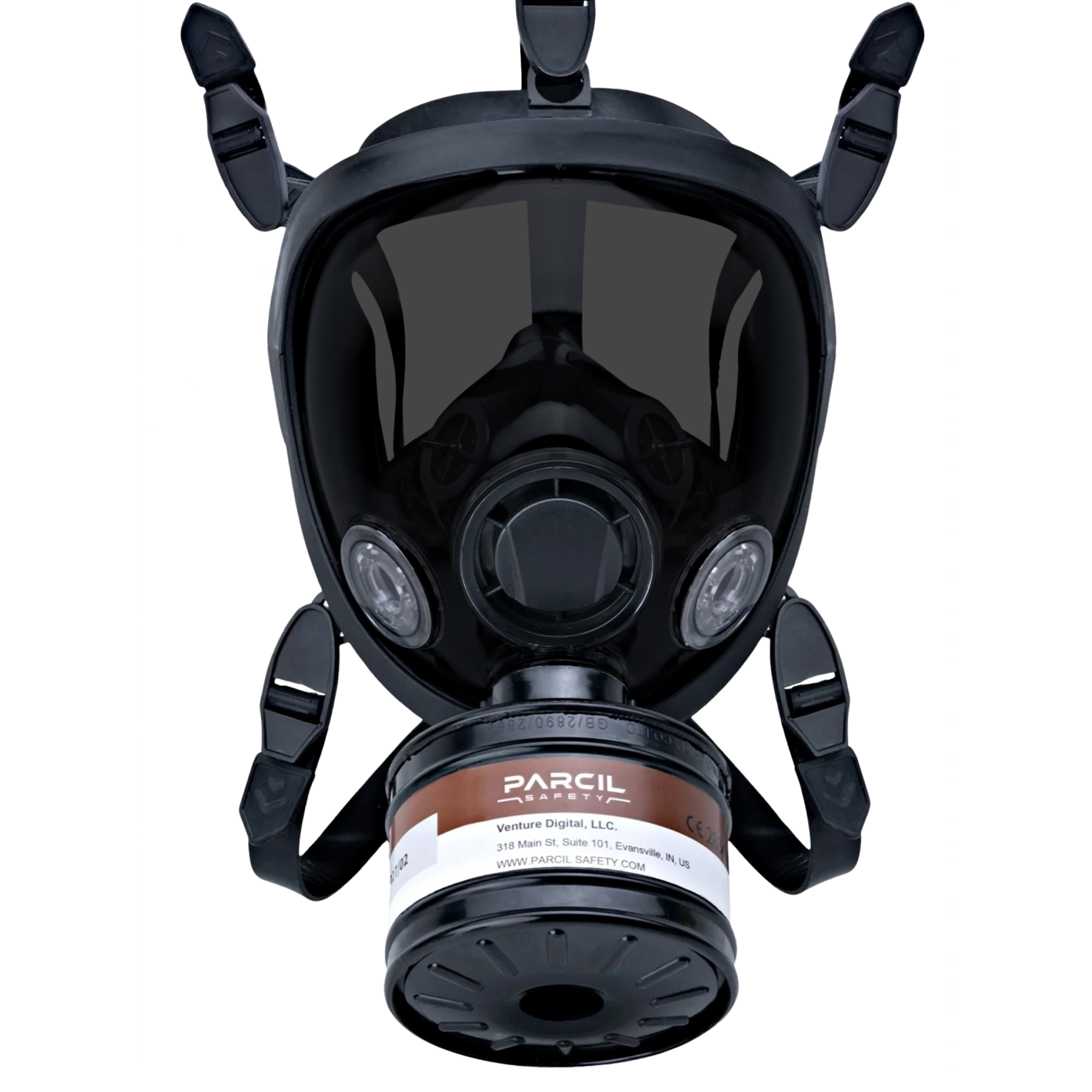 ST-100X Clear Full-Face Survival Gas Mask with A2P3 R Organic Vapor and Particulate Protection