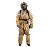 CBRN HazMat Suit with Boots and Gloves -  Reusable, Heavy Duty Protective Biohazard Suit for Chemical/Biological threats and other Harsh Environments