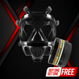 CS-100  Military Gas Mask with N-B-1 Defense Canister Image