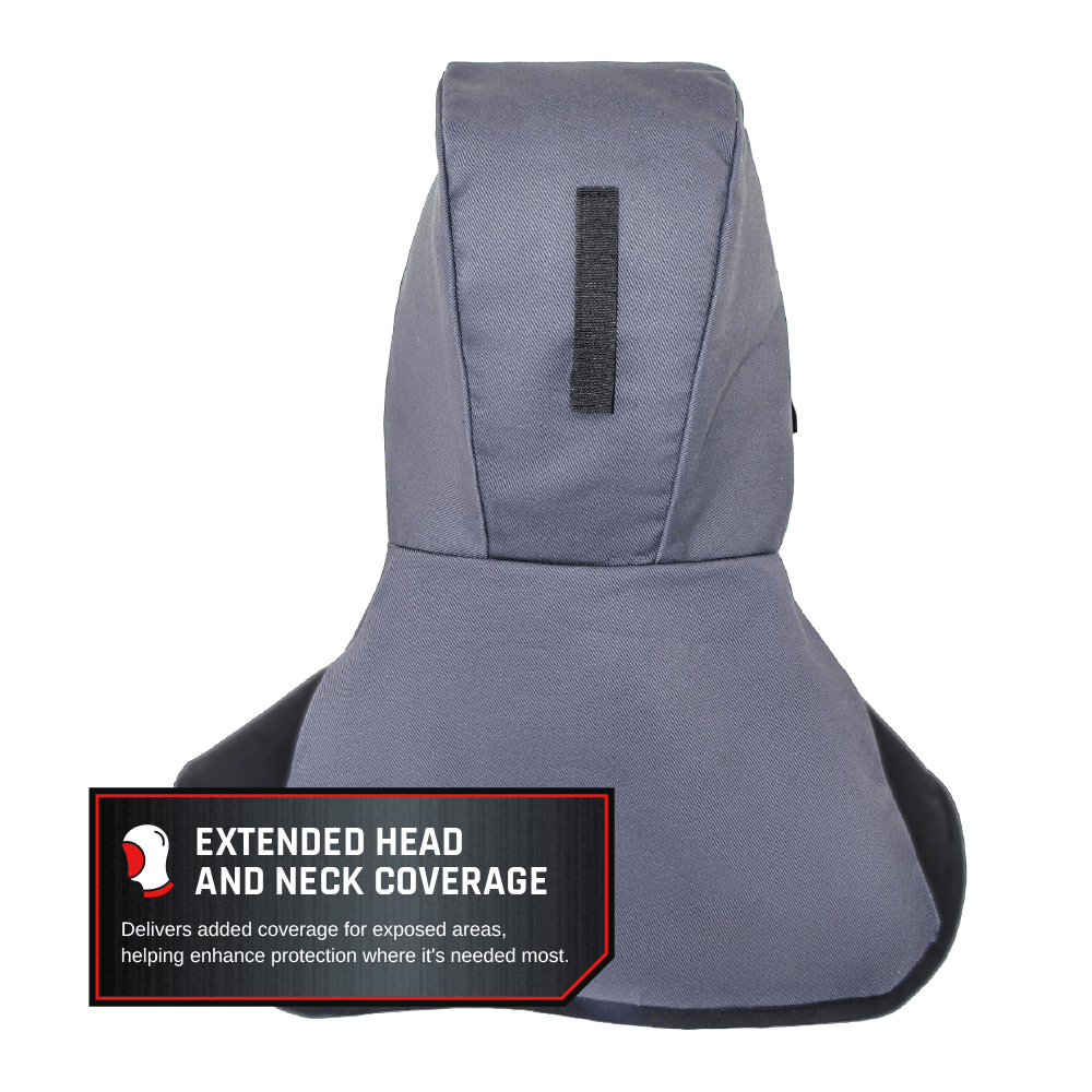 Flame-Resistant Hood with Head & Neck Coverage for Welding, Grinding & Fabrication - Parcil SafetyParcil Safety