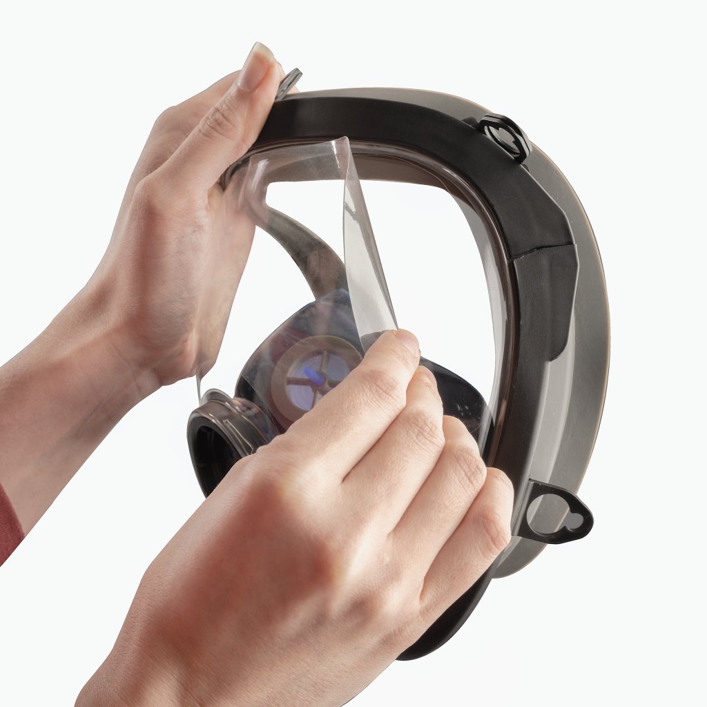 Adhesive Face Shield Covers for PD-100/PD-101 Respirators | Parcil Safety
