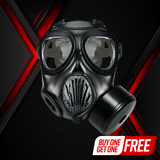 IIR-100 NATO CBRN Recon Military Tactical Gas Mask with Canteen and N-B-0 40mm NATO CBRN Defense Canister