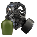 IIR-100 NATO CBRN Recon Military Tactical Gas Mask with Canteen and N-B-0 40mm NATO CBRN Defense Canister Image