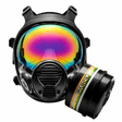 NB-100 Solar Prism Mirrored Tactical Respirator Mask - Full Face Respirator with 40mm N-B-1 Defense Filter Image