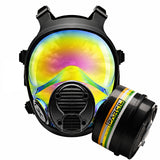 NB-100 Solar Prism Mirrored Tactical Respirator Mask - Full Face Respirator with 40mm N-B-1 Defense Filter