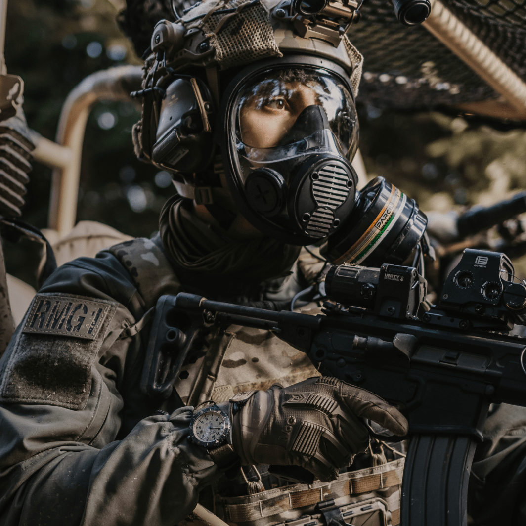 NB - 100 Tactical Gas Mask - Full Face Respirator with 40mm N - B - 1 Defense Filter - Parcil SafetyGas MasksGas MasksParcil Safety