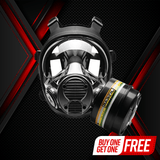 NB-100 Tactical Gas Mask - Full Face Respirator with 40mm N-B-1 Defense Filter