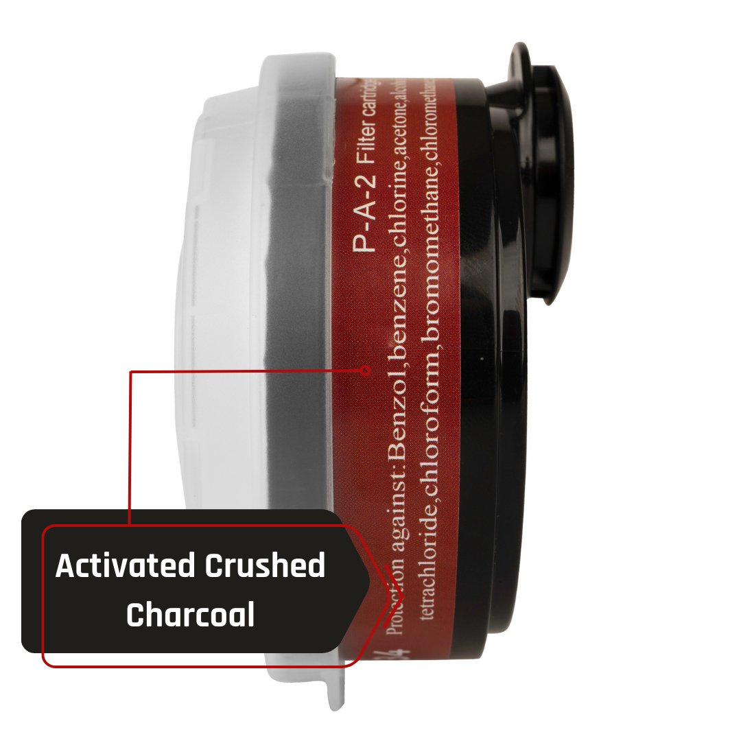 P - A - 2 Dual Purpose Organic Vapor and Particulate Filter Cartridge (2 - Pack) - Quick & Easy Snap - on Design - Replaces Filter on T - 90 Respirator - Parcil SafetyFiltersFiltersParcil Safety