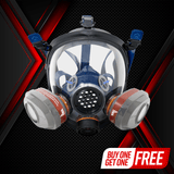 PD-101 Full-Face Industrial Air Purifying Respirator (APR) with A1 Organic Vapor (OV) with P2 Particulate Filter Canister